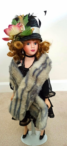 Vintage porcelain doll 1920s - vintage,