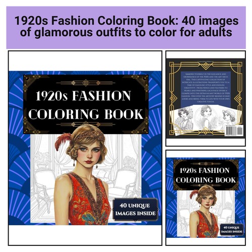 1920s fashion coloring book - 1920s,
