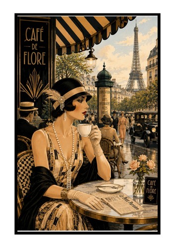 Vintage art deco paris - “vintage,
