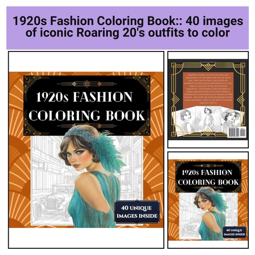 1920s fashion coloring - 1920s,