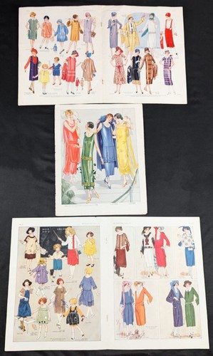 Three antique vintage 1920s - antique,