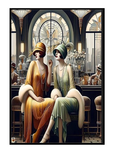 1920s art deco illustration - deco,