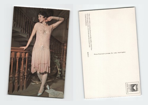 Vintage postcard 1920s evening - postcard,