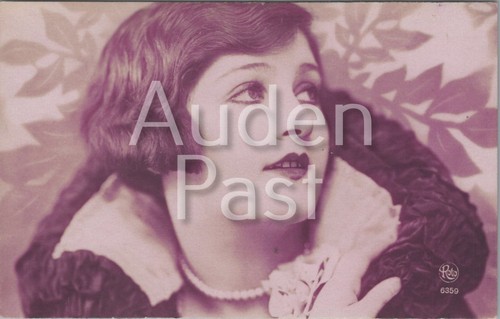 Vintage roto postcard - postcard, woman